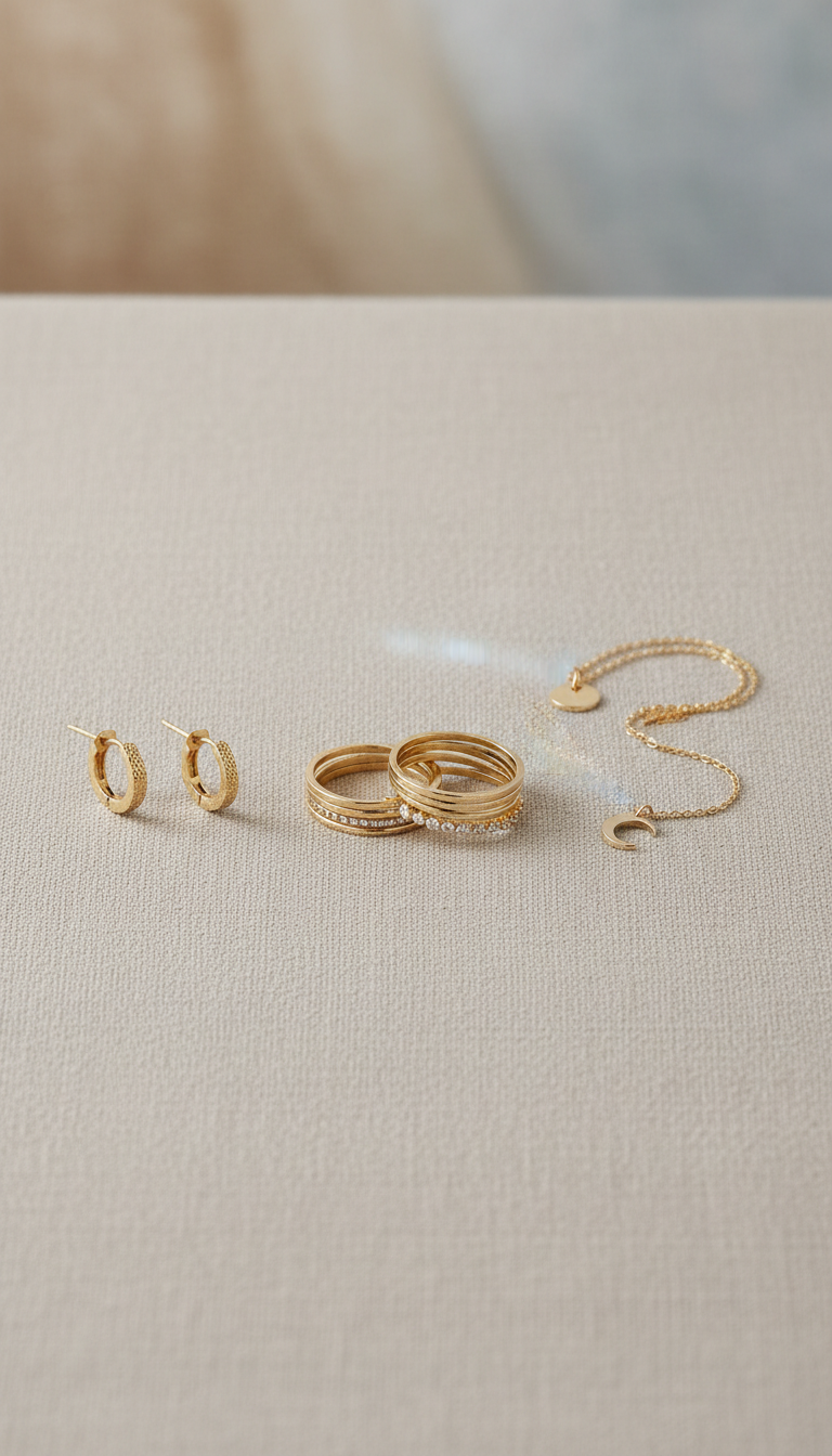 Anillos Apilables Oro Vermeil ALMIREA