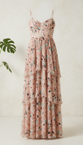 Vestido Maxi Cascada Rosa ALMIREA