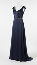 Vestido Largo Azul Medianoche ALMIREA