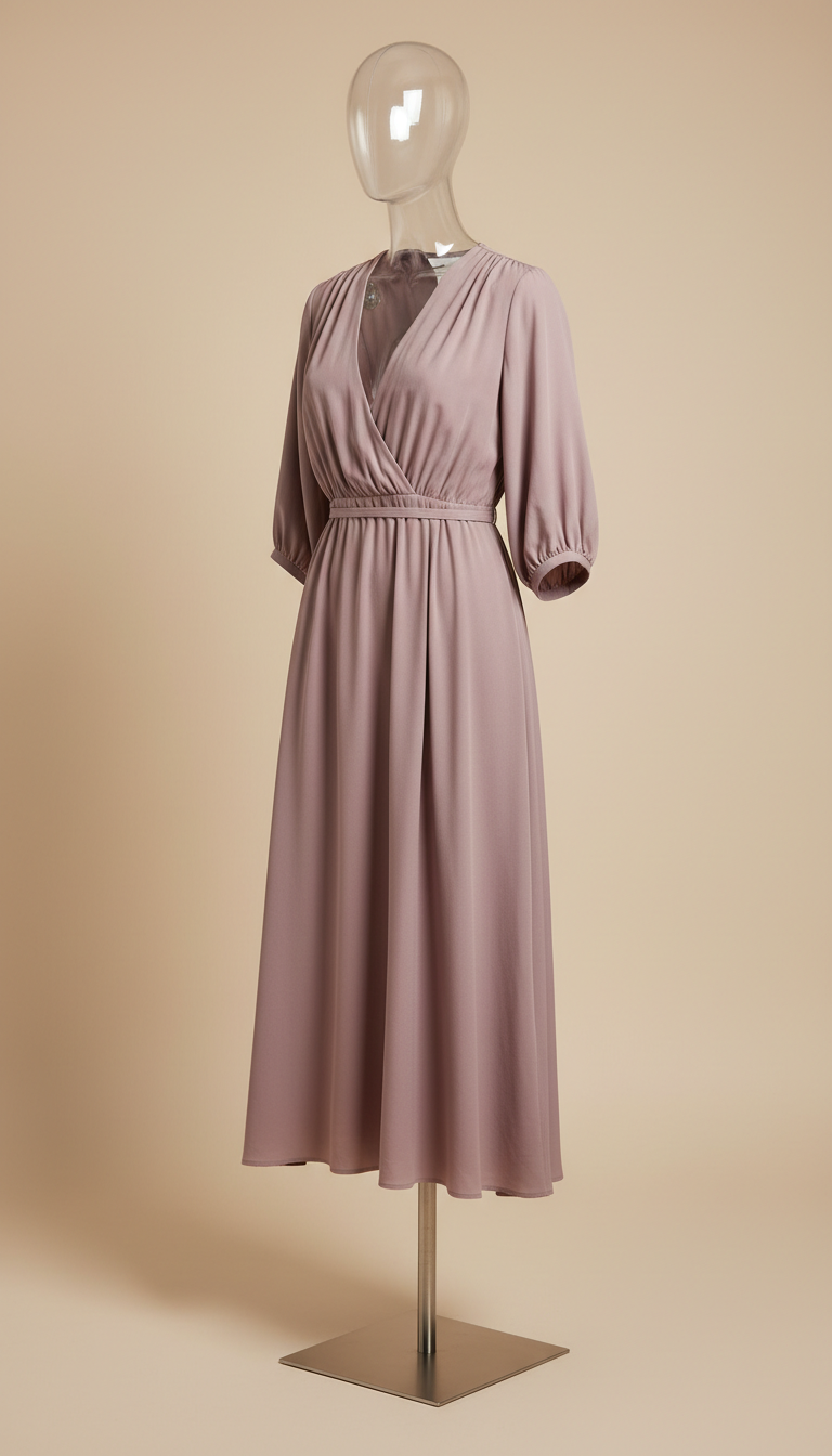 Vestido Midi Malva ALMIREA