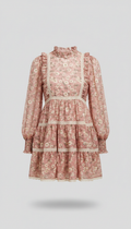 Vestido Mini Floral Rose Dust ALMIREA